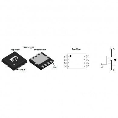 AONR21307 Mosfet 21307 30V 24A P-Channel DFN 3x3_EP