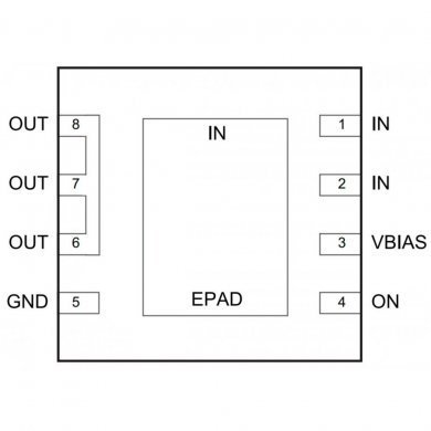 CI 1334 chave logica DFN8 SMD