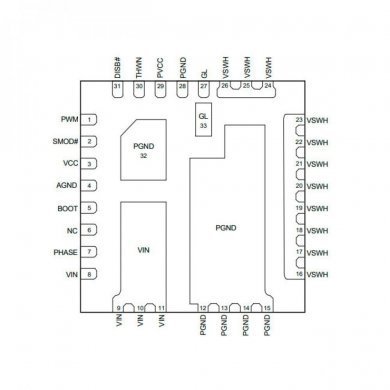 AOZ5311NQI DrMOS Power Module 20V 50A VFQFN Module