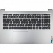 Carcaça palmrest Lenovo Ideapad 1 15 com rosca reforç rosca reforçada com resina / acompanha teclado e touchpa