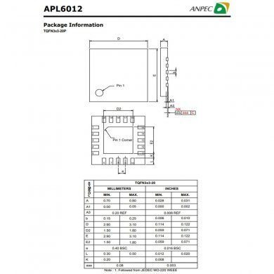 APL6012QBI-TRG 2x Ci conversor ADC AD analogico digital de 15 canais 8 Bits