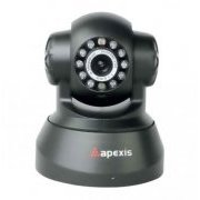 Camera POE IP Apexis com Pan e Tilt Suporte de Audio em duas vias, Visão noturna de 10 a 15 metros, Resolução:640 x 480 (VGA), Suporta 