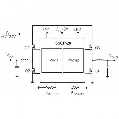 APW7108 CI PWM 7108 SOP28 SMD (Kit 5x unidades)