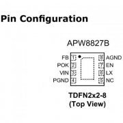4x Ci Down Converter APW8827BQBI W27B TDFN-8 2x2mm kit com 4 unidades