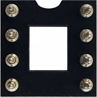 Soquete torneado DIP 8 pinos (Kit 10x unidades)