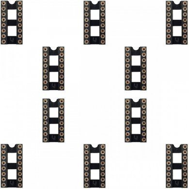 AR-16-HZL-TT Soquete DIP 16 pinos PTH torneado (Kit 10x)