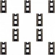 Soquete DIP 16 pinos PTH torneado (Kit 10x) Kit com 1