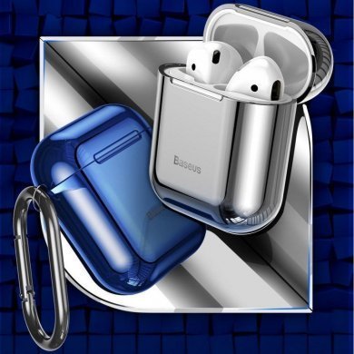 ARAPPOD-A03 Baseus case para Airpods 1/2 Shining Hook azul