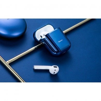 ARAPPOD-A03 Baseus case para Airpods 1/2 Shining Hook azul