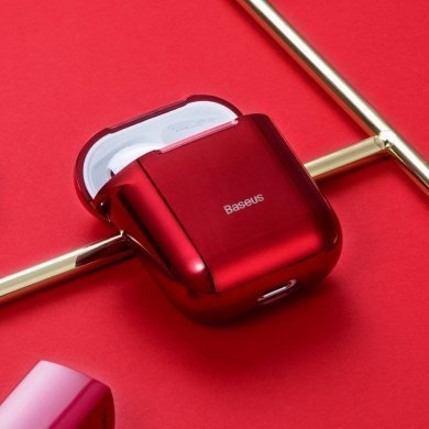 Baseus case para Airpods 1/2 Shining Hook vermelho