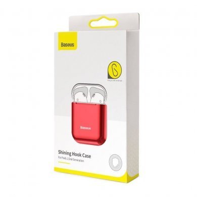 ARAPPOD-A09 Baseus case para Airpods 1/2 Shining Hook vermelho