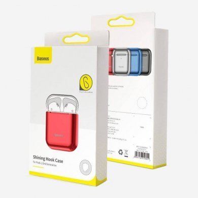 Baseus case para Airpods 1/2 Shining Hook vermelho