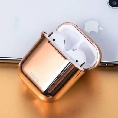 ARAPPOD-A0V Baseus case para Airpods 1/2 Shining Hook dourada