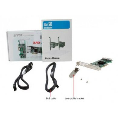 Controladora HBA Areca 8 canais SAS/SATA