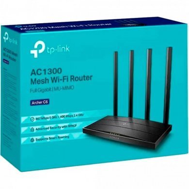 ARCHER-C6-AC1300 TP-Link Roteador Archer C6 AC1300 Gigabit WiFi Mesh