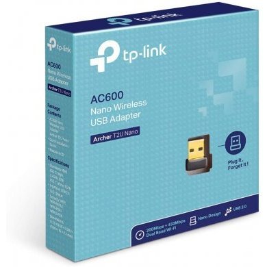 TP-LINK adaptador AC600 USB 2.0 ARCHER T2U Nano
