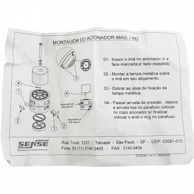 Indicador de posição magnético SVA, RD, RDR