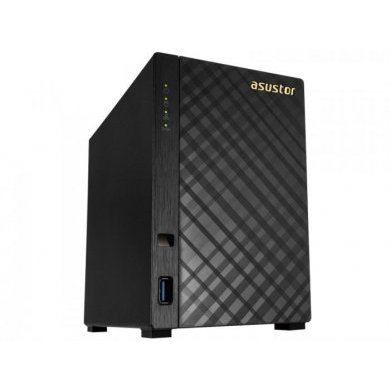 AS1002T Asustor NAS 2 Baias Sata3 Até 20TB