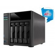 Asustor NAS 4 Baias Quad Core J3160 1.6Ghz, Sata3 Até 40TB, 4GB DDR3, USB 3.0, Lan Gigabit -  HDs não inclusos