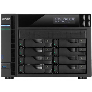 AS6208T Asustor NAS 8 Baias Quad Core J3160 até 112TB