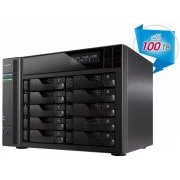 Asustor NAS 10 Baias Sata3 Até 140TB Intel Quad Core J3160 1.6GHZ 4GB DDR3 Torre (HDs Não Inclusos)