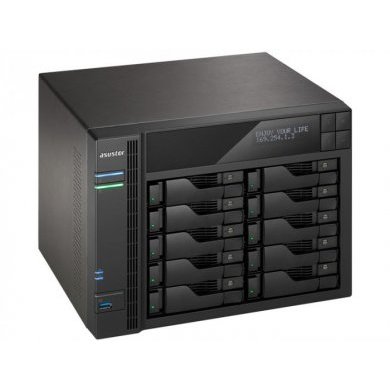 AS6210T Asustor NAS 10 Baias Sata3 Até 140TB