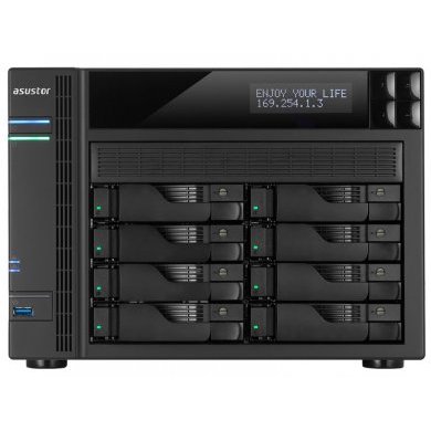 AS7008T Asustor NAS 8 Baias Sata3 Até 80TB