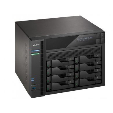 AS7008T Asustor NAS 8 Baias Sata3 Até 80TB