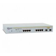 Switch Allied Telesis 8-Port Gigabit 10/100/1000Mbps RJ-45 WebSmart 4K MAC Address Table 128KB Buffer Memory