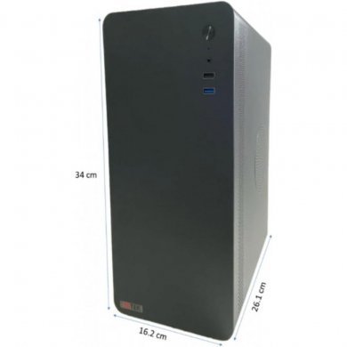 ATK20 Alltek gabinete micro ATX/ITX mid tower preto