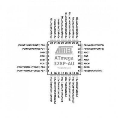 ATMEGA328P Microchip Microcontrolador 8bit 32K flash 32TQFP