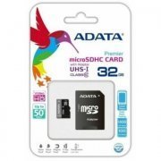 Adata Micro Cartão de Memória 32GB SDHC Classe 10 com Adaptador SD 