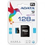 Foto de AUSDX128GUICL10A1-RA1 Adata Micro Cartão de Memória 128GB SDHC Classe 10 com Adaptador SD