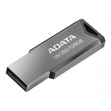 AUV350128GRBK Adata  Pen Drive AU350 128GB 3.2 PRATA