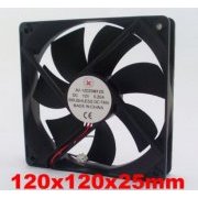 Fan Cooler Brushless 7 Pás DC 5 volts 120x120mm x 25mm - 2 Pinos