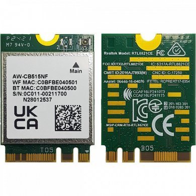 AW-CB515NF Placa wifi Realtek RTL8821CE Bluetooth 5.0 Dualband