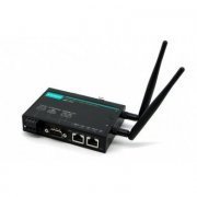 Moxa Industrial 802.11a/b/g/n Wireless Client 2 xRJ45 10/100/1000BTX, 1 x RS232/422/485 DB9M, Duas Antenas
