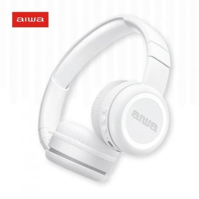 AWS-HP-03-W Aiwa headphone HP-03-B Bluetooth 5.2 On Ear branco