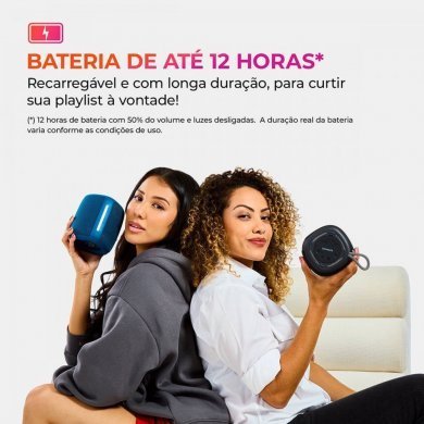 Aiwa caixa bluetooth SP-03-B IPX4 RGB 15W preto