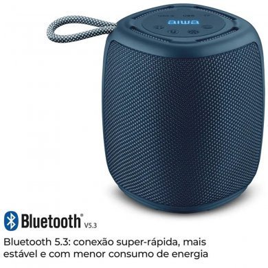 AWS-SP-03-BL Aiwa caixa bluetooth SP-03 IPX4 RGB 15W azul
