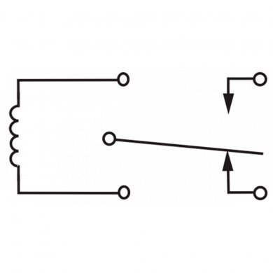 Rele metaltex miniatura 12VCC 15A (Kit 5x unidades)
