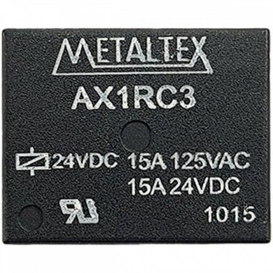 Rele metaltex miniatura 24VCC 15A (Kit 5x unidades)