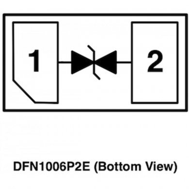 AZ5325-01F Ultra low capacitance ESD protection 0402 DFN