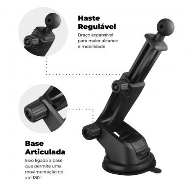 AZU4DC4K4 Gorila Shield Suporte Carregador Veicular Tank Car