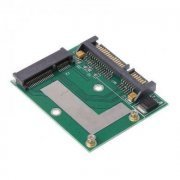 Adaptador SSD mSATA p/ SATA 22 Pinos 7mm Mini PCI-E mSATA 50mm 