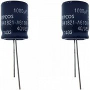 Capacitor eletrolitico EPCOS 1000uF 50V (Kit 2x) 