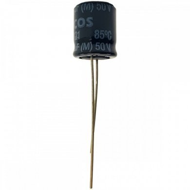Capacitor eletrolitico EPCOS 220uF 50V (Kit 10x)