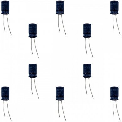 B41821A8227M-KIT10 Capacitor eletrolitico EPCOS 220uF 63V (Kit 10x)