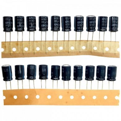 Capacitor eletrolitico EPCOS 220uF 63V (Kit 10x)