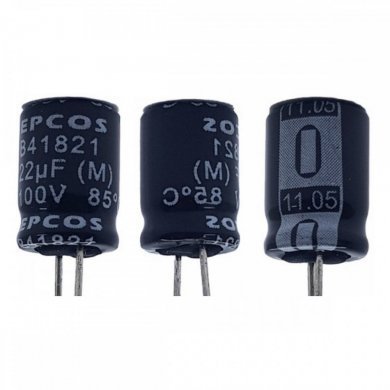 B41821A9226M-KIT10 Capacitor eletrolitico EPCOS 22uF 100V (Kit 10x)